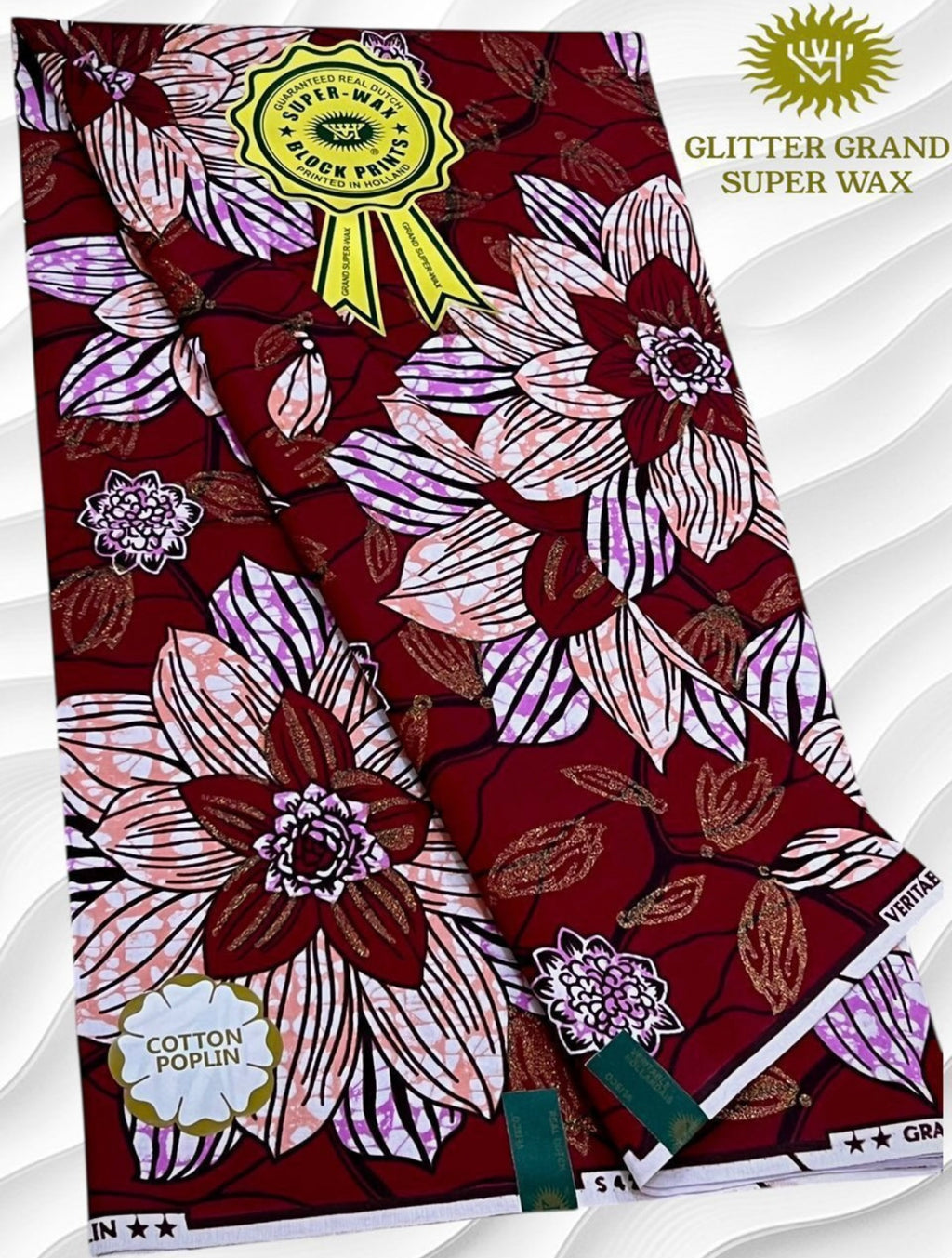 100% COTTON WAX (GLITTER/STONES)